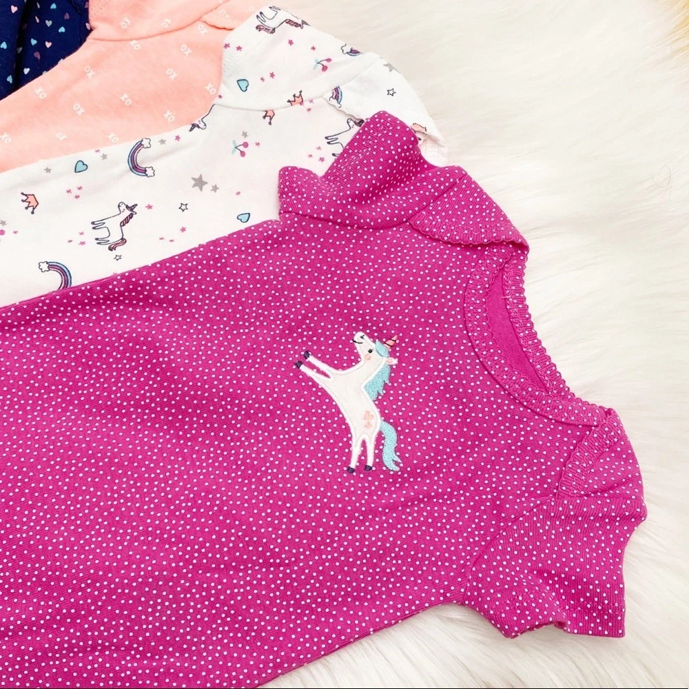 CARTER'S Baby Girl 5 pc Onesies Set
